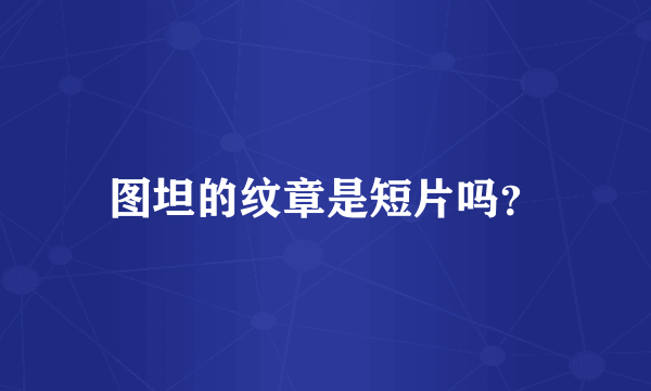 图坦的纹章是短片吗？