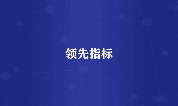 领先指标