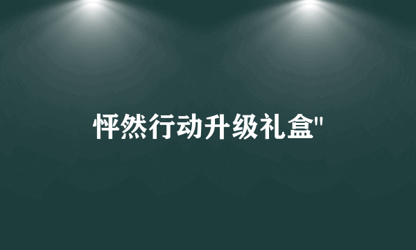 怦然行动升级礼盒