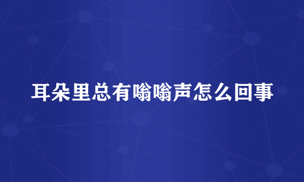 耳朵里总有嗡嗡声怎么回事