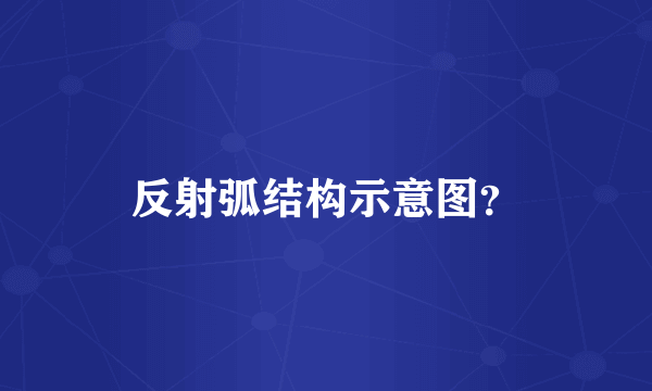 反射弧结构示意图？